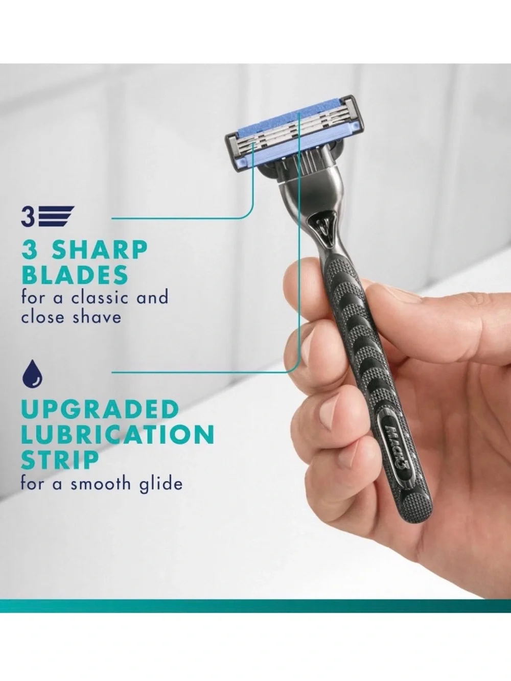 Gillette Mach 3 Refillable Razors 4 Pack